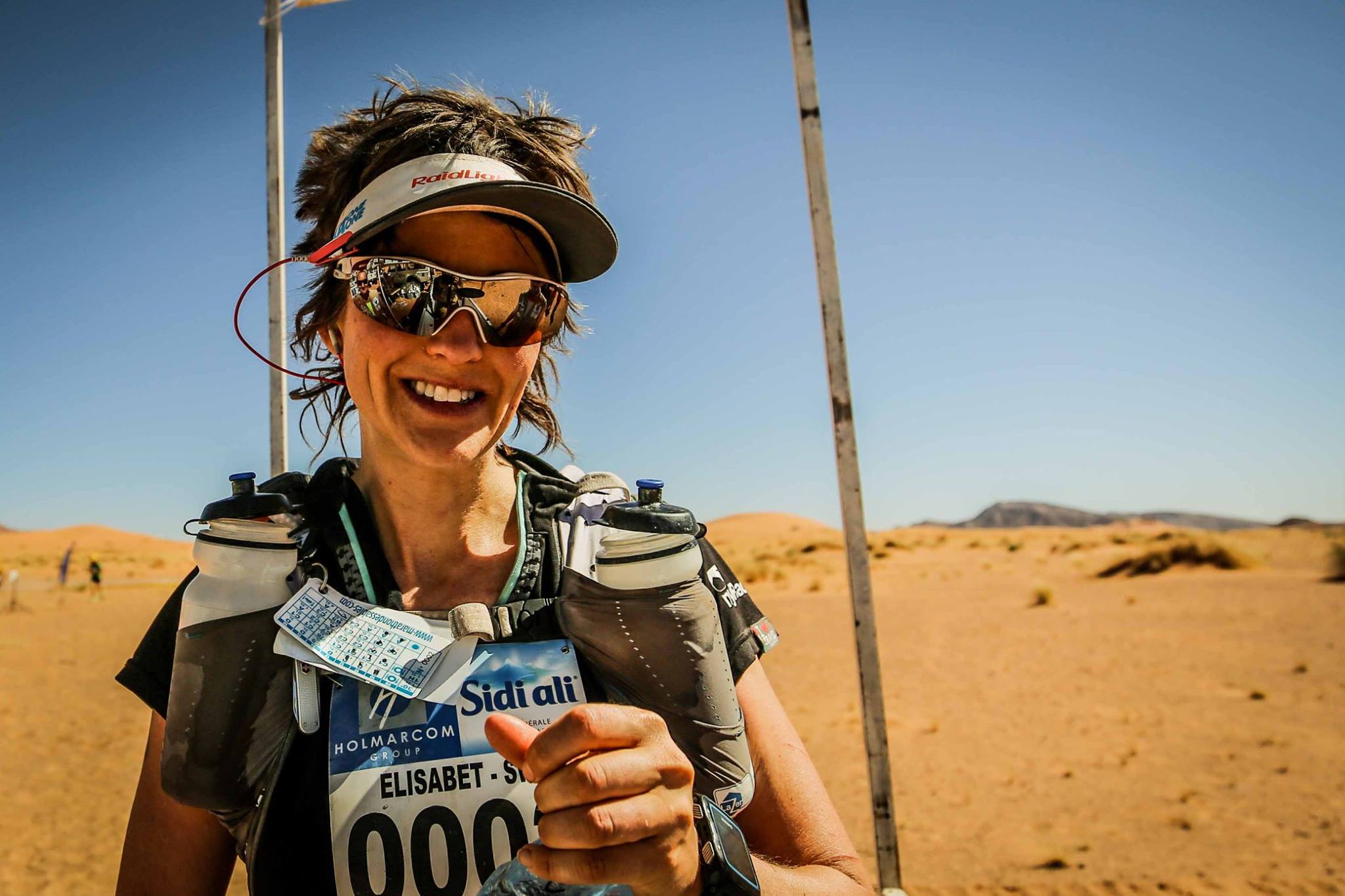 Elisabet Barnes vid Marathon des Sables 2016. Foto: Steve Diederich, www.runultra.co.uk.